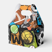 Sportpatroon met ballen bedankdoosjes (Achterkant)