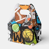Sportpatroon met ballen bedankdoosjes (Voorkant Zijde)