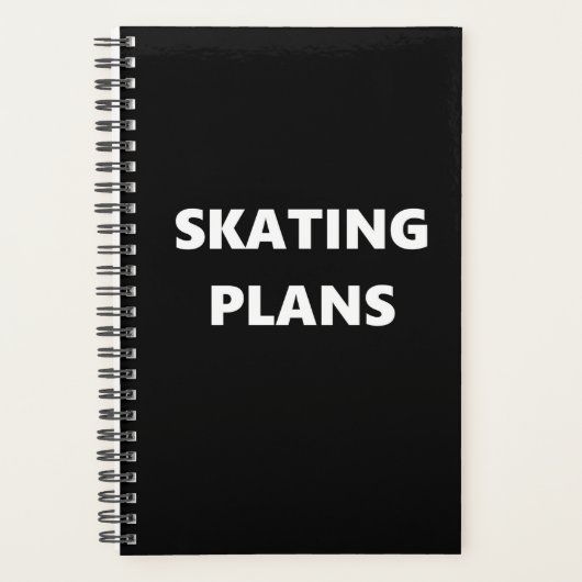 Sportplannen voor Skateboarders Planner (Voorkant)