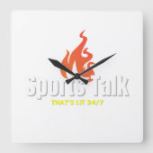 Sportpraatje dat is een verlichte klok (Voorkant)