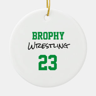 Sportprogramma's voor SCHOOL-kleuren - SPORTNUMMER Keramisch Ornament