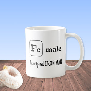Sportpun ijzerelement Fe mannetje Koffiemok