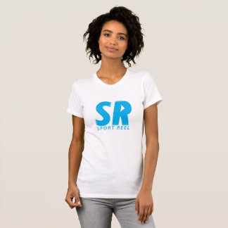 SPORTREEL VROUWEN MET T-SHIRT MET BLUE LOGO