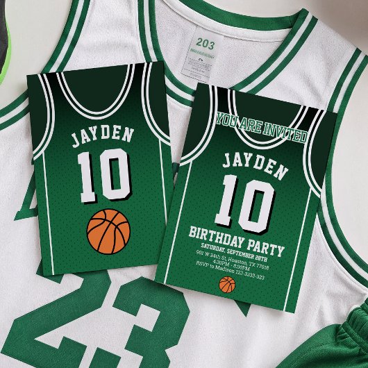 Sports 10 Anniversaire Fête Invitation