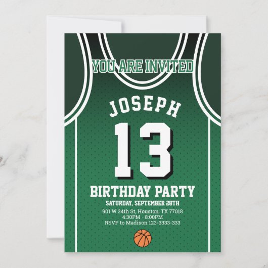 Sports 13 Anniversaire Fête Invitation (Devant)