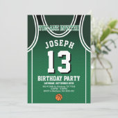 Sports 13 Birthday Party Invitation Kaart (Staand voorkant)