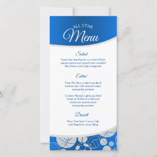 Sports All Star Menu Bleu