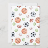 Sports Anniversaire Invitation Modèle, Ayons un (Dos)