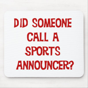 Sports Announcer Mousepad Muismat