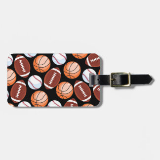 SPORTS Athlete Baseball Football Basketball Design Bagagelabel