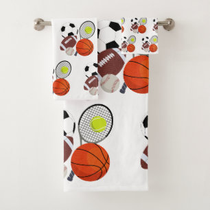 Sports Athletic Balls Bad Handdoek