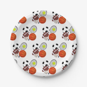 Sports Athletic Balls Papieren Bordje