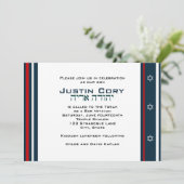 Sports Bar Mitzvah Invitation Baseball (Debout devant)