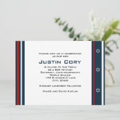 Sports Bar Mitzvah Invitation Baseball (Debout devant)