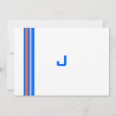 Sports Bar Mitzvah Uitnodiging Knicks Basketball (Achterkant)