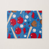 SPORTS Baseball Fan Athlete Pattern Legpuzzel (Horizontaal)