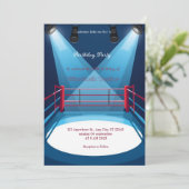 sports boxing birthday invitation (Debout devant)