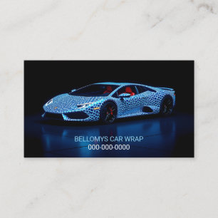 Sports Car Wrap Service Visitekaartje