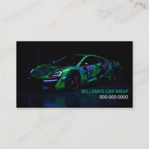Sports Car Wrap Service Visitekaartje