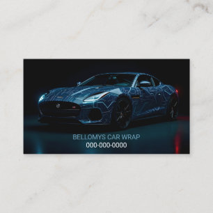 Sports Car Wrap Service Visitekaartje