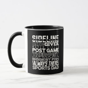 Sports Dad Zijlijn Supporter Grootste Fan Mok