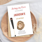 Sports de baseball Invitation d'anniversaire