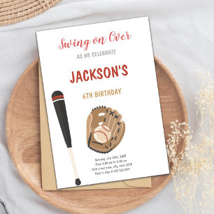 Sports de baseball Invitation d'anniversaire