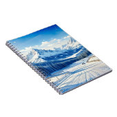 sports d'hiver aquarelle carnet arrière - plan (Côté Droit)