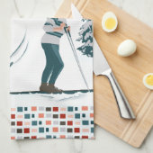 Sports d'Hiver Kitchen Towel Theedoek (Quarter Fold)