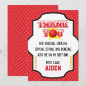 Sports du carte de remerciements | d'anniversaire (Devant / Derrière)