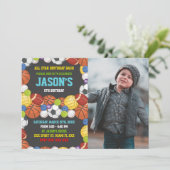 Sports fête Anniversaire Invitations avec photo (Debout devant)