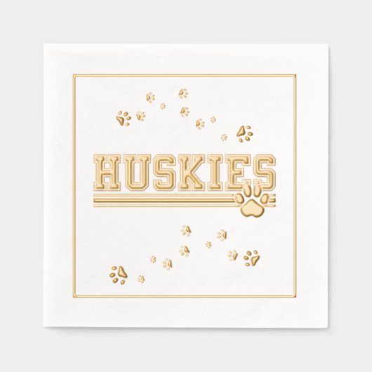 Sports Huskies  Folie Servetten (Voorkant)
