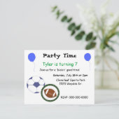 Sports Invitation à la fête à thème (Debout devant)