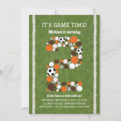 Sports Invitation de fête du 2e anniversaire (Devant)