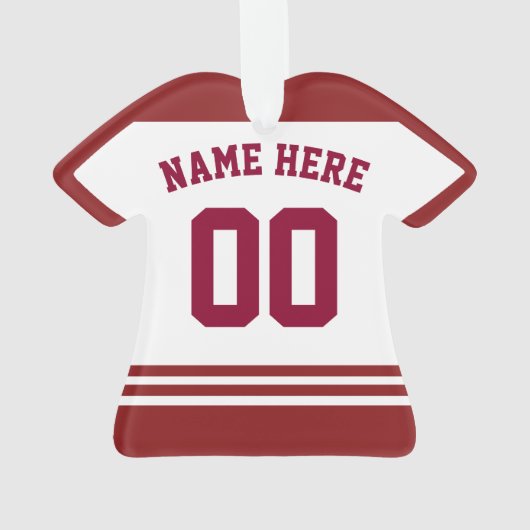 Sports Jersey Nom et numéro Modèle de l'ornement (dos)