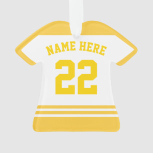 Sports Jersey Shirt Name Number Ornament Sjabloon
