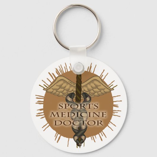 Sports Medicine Doctor custom name keychain (Voorkant)