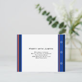 Sports Mets Baseball Bar Mitzvah Carte Réception (Debout devant)