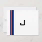 Sports Mets Baseball Bar Mitzvah RSVP Card (Dos)