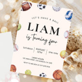 Sports modifiables à thème Anniversaire Invitation