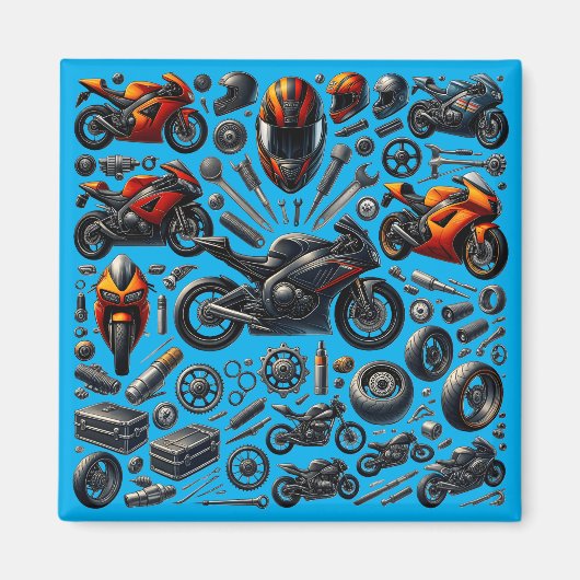 Sports Motorcycles: Speed and Performance Magneet (Voorkant)