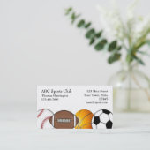 Sports - orientés, carte de visite blanc (Debout devant)