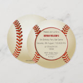 Sports Party Baseball thème Invitations personnali (Devant / Derrière)