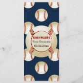 Sports Party Baseball thème Personnaliser Cartes d (Dos)