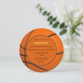 Sports Party Basketball thème photo Invitations (Debout devant)