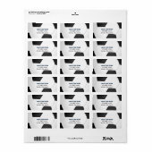 Sports Party Football thème étiquette de adresse (Feuille entière)