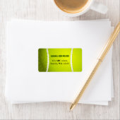 Sports Party Tennis thème étiquette de adresse (En situation)