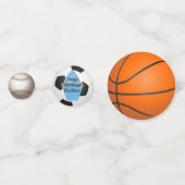 Sports personnalisés Anniversaire Confetti (Derrière)