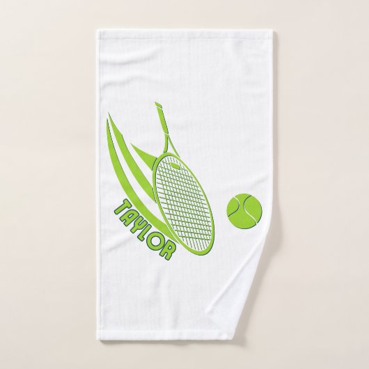 Sports Personnalisés Avec Tennis De Nom (Serviette à main)
