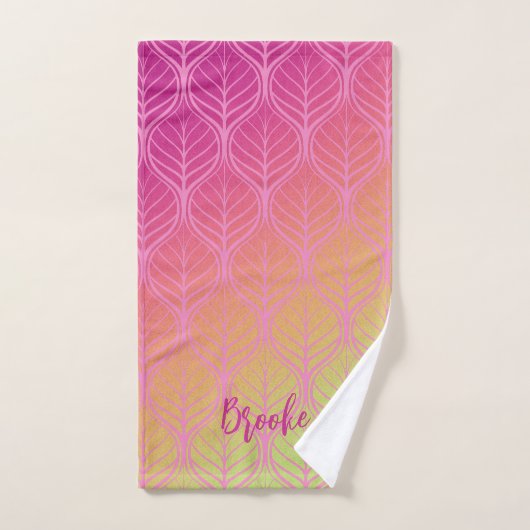 Sports personnalisés cool et rose pâle arc en ciel (Serviette à main)